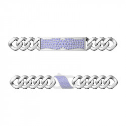 Cuban Bracelet, Pavé