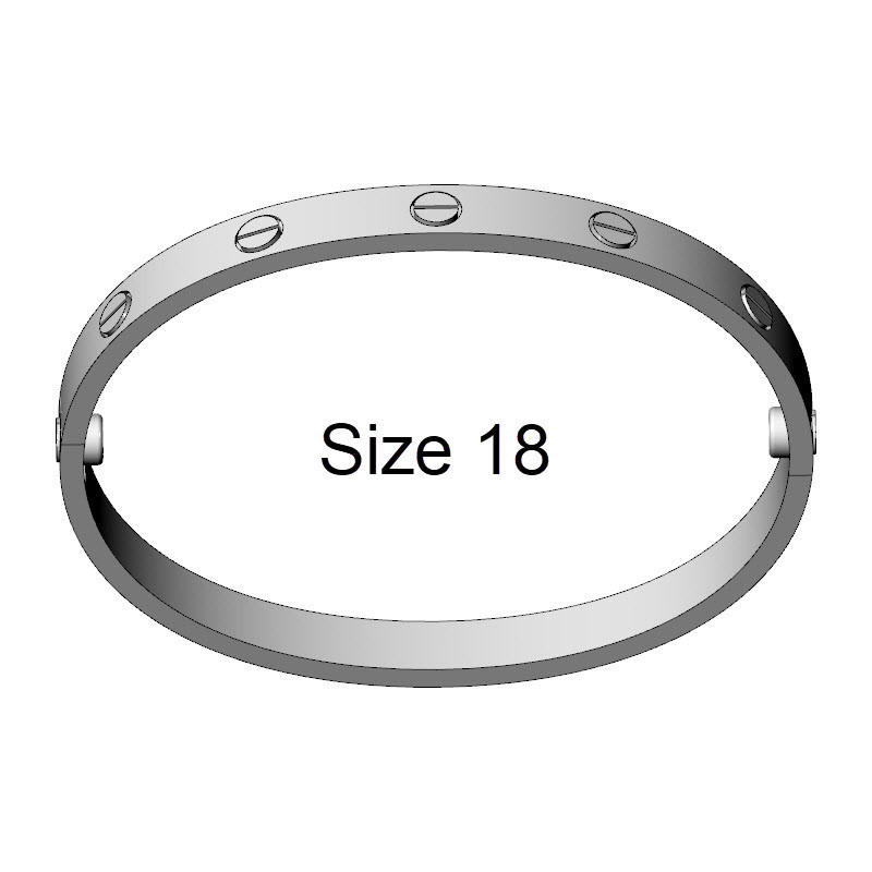 Screw Bracelet, Size 18