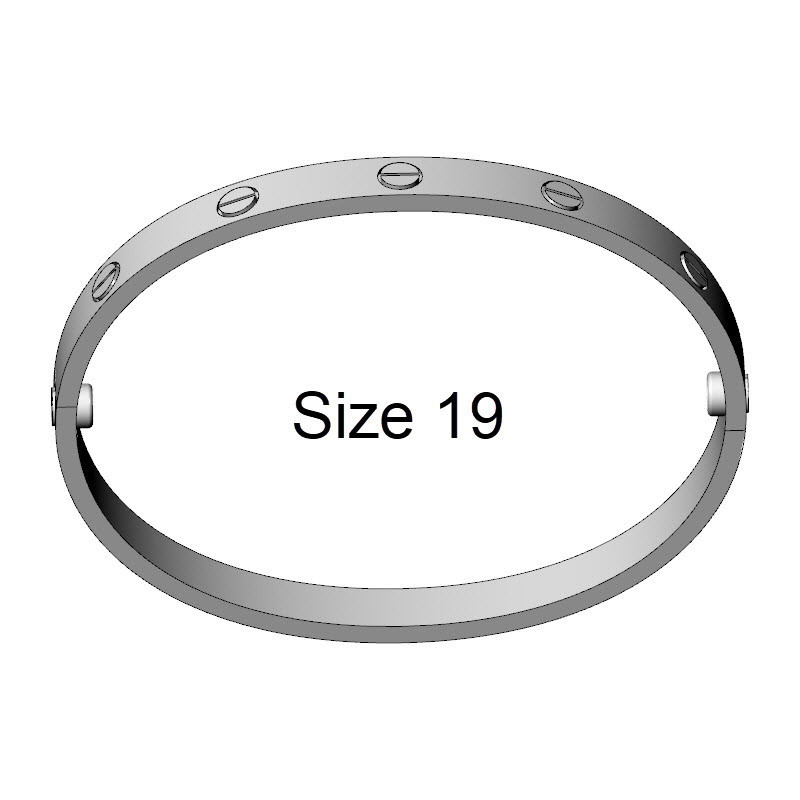 Screw Bracelet, Size 19