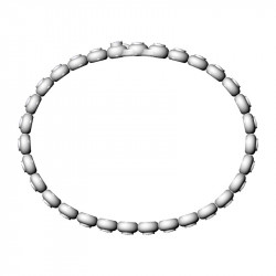 Tennis Bracelet, stones 2.5mm