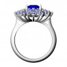 Ring with Oval, Marquises, and Pears, 17.0 mm