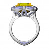 Ring with Cushion and Marquises, 17.5 mm