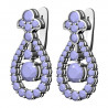 Diamond Teardrop Earrings with Moving Parts