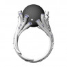 Plant Ring with Pearl, 17.4 mm