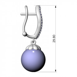 Ethereal Pavé Pearl Earrings