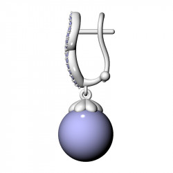 Ethereal Pavé Pearl Earrings