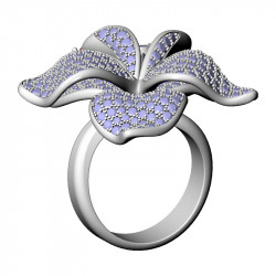 Orchid Ring, 18mm