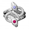 Double Snake Ring, 18 mm