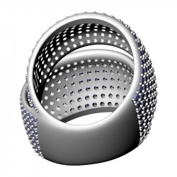 Interwoven Pavé Ring, 18.5 mm