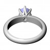 Classic Six-Prong Solitaire Ring, Stone 5.1 mm, Size 15.5 mm