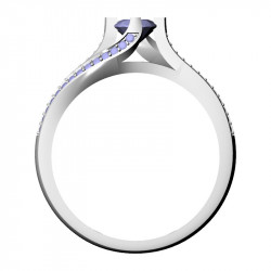 Classic Twisted Diamond Ring, 20 mm