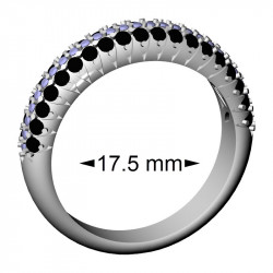 Black-White Band, 17.5 mm