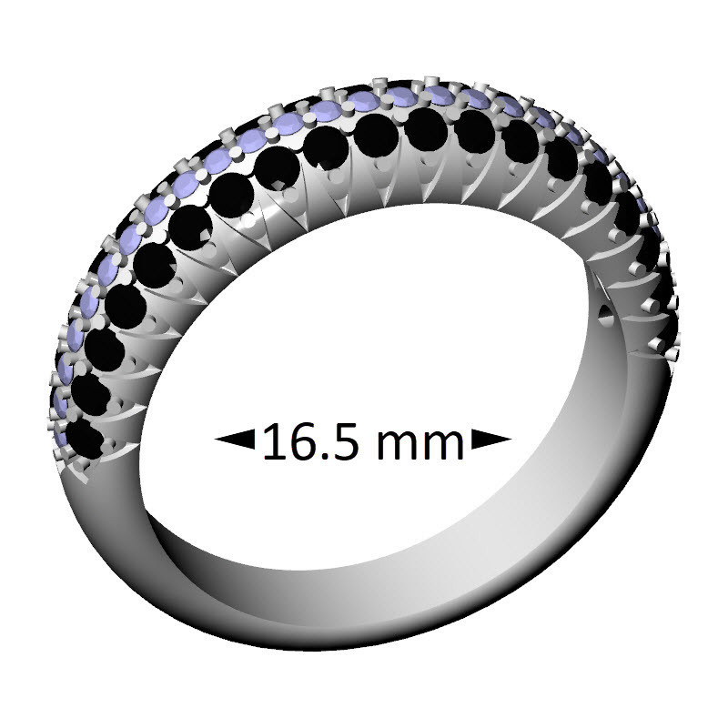 Black-White Band, 16.5 mm